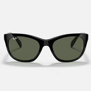 Rayban RB4216 56mm Women's Sunglasses Polished Black/Dark Green
